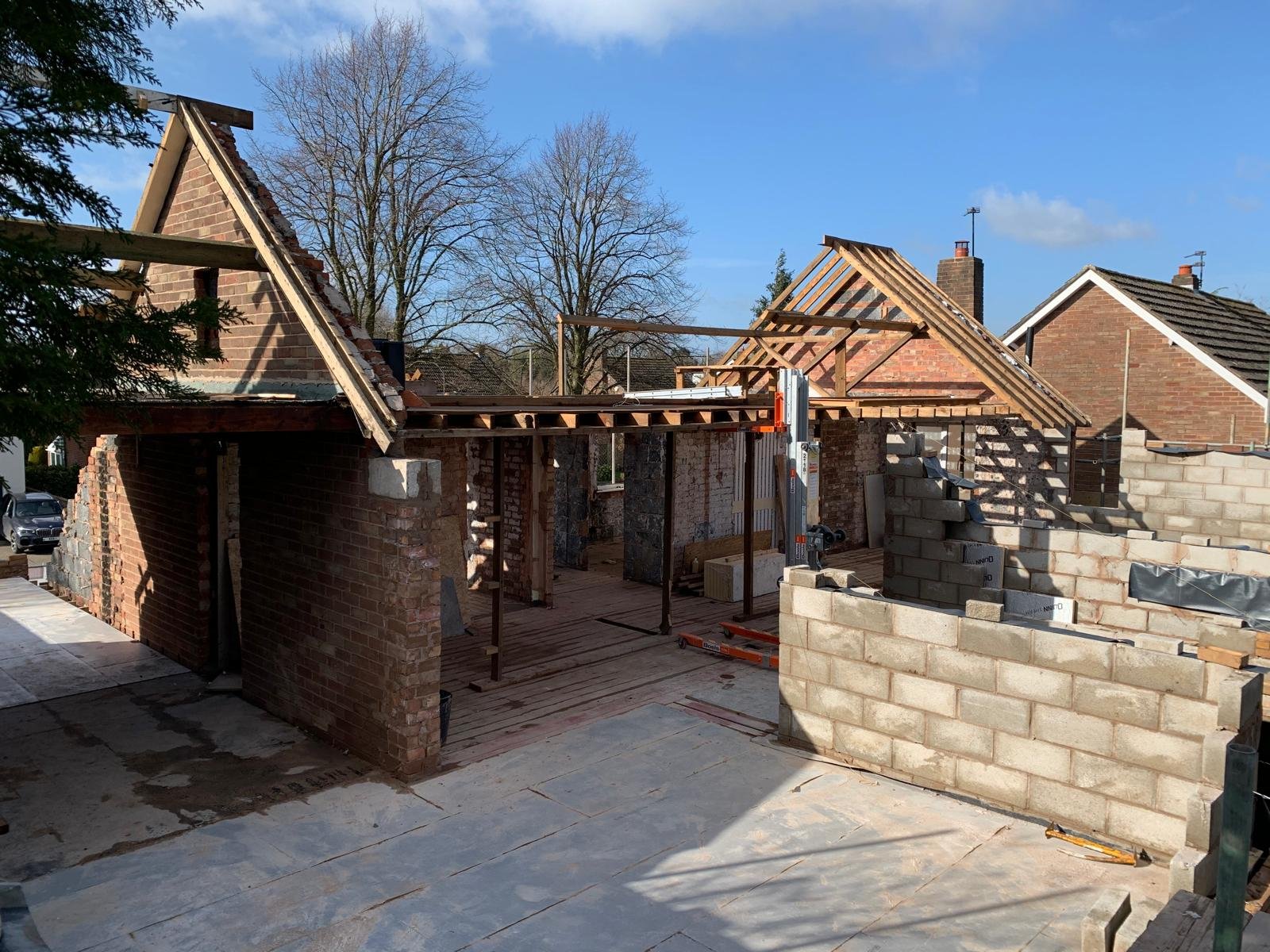 High-quality brickwork and structural construction by local builders in Northern Ireland